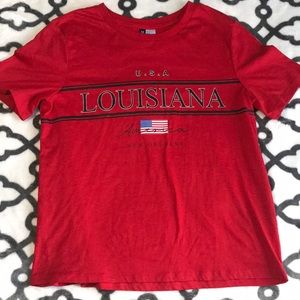 Red “Louisiana” Top